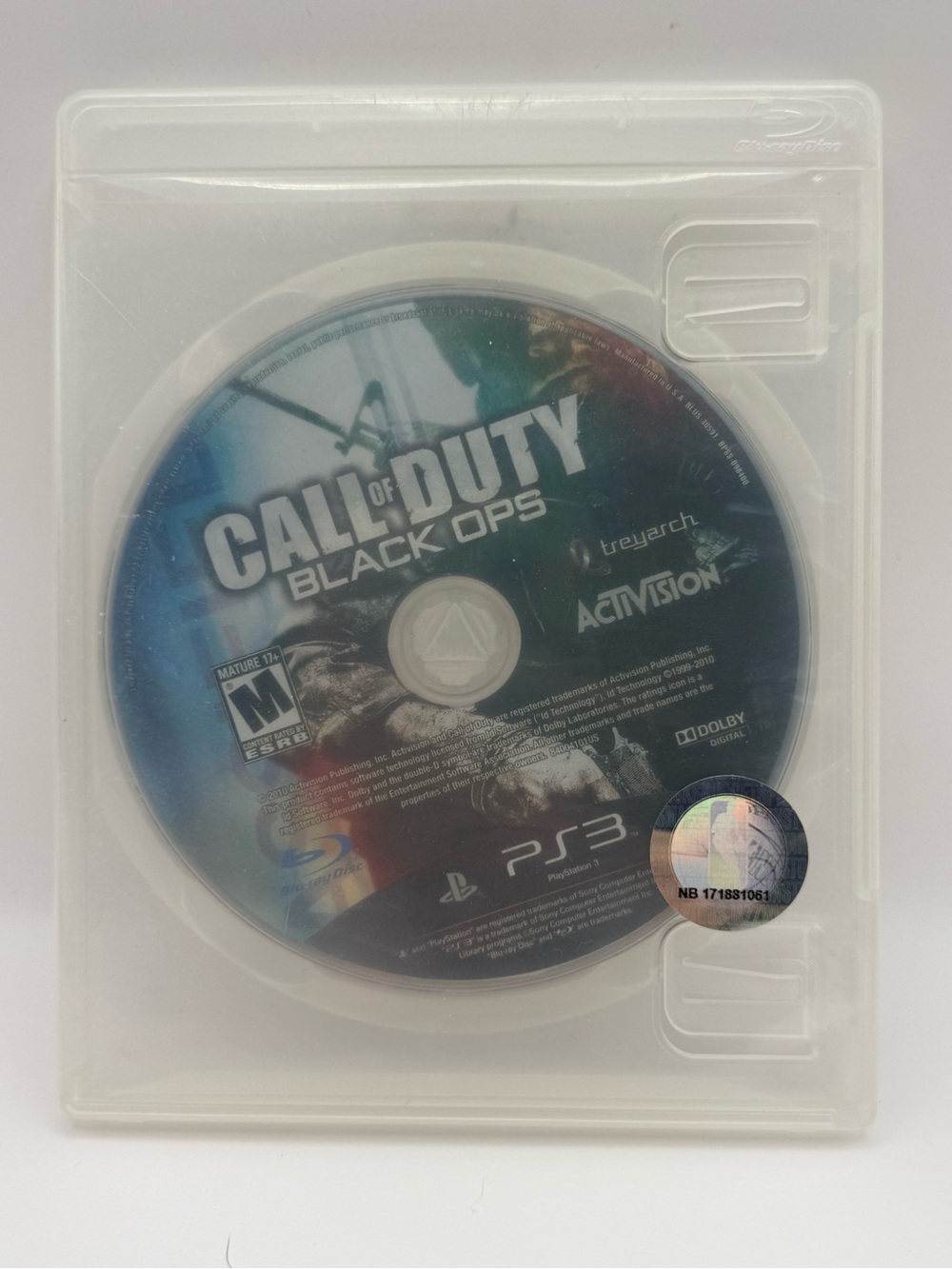Call of Duty: Black Ops PS3 Game Disc - Activision (Black, Blue)